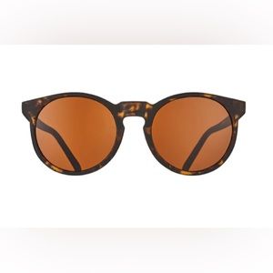 Goodr Sunglasses - tortoiseshell round frame
